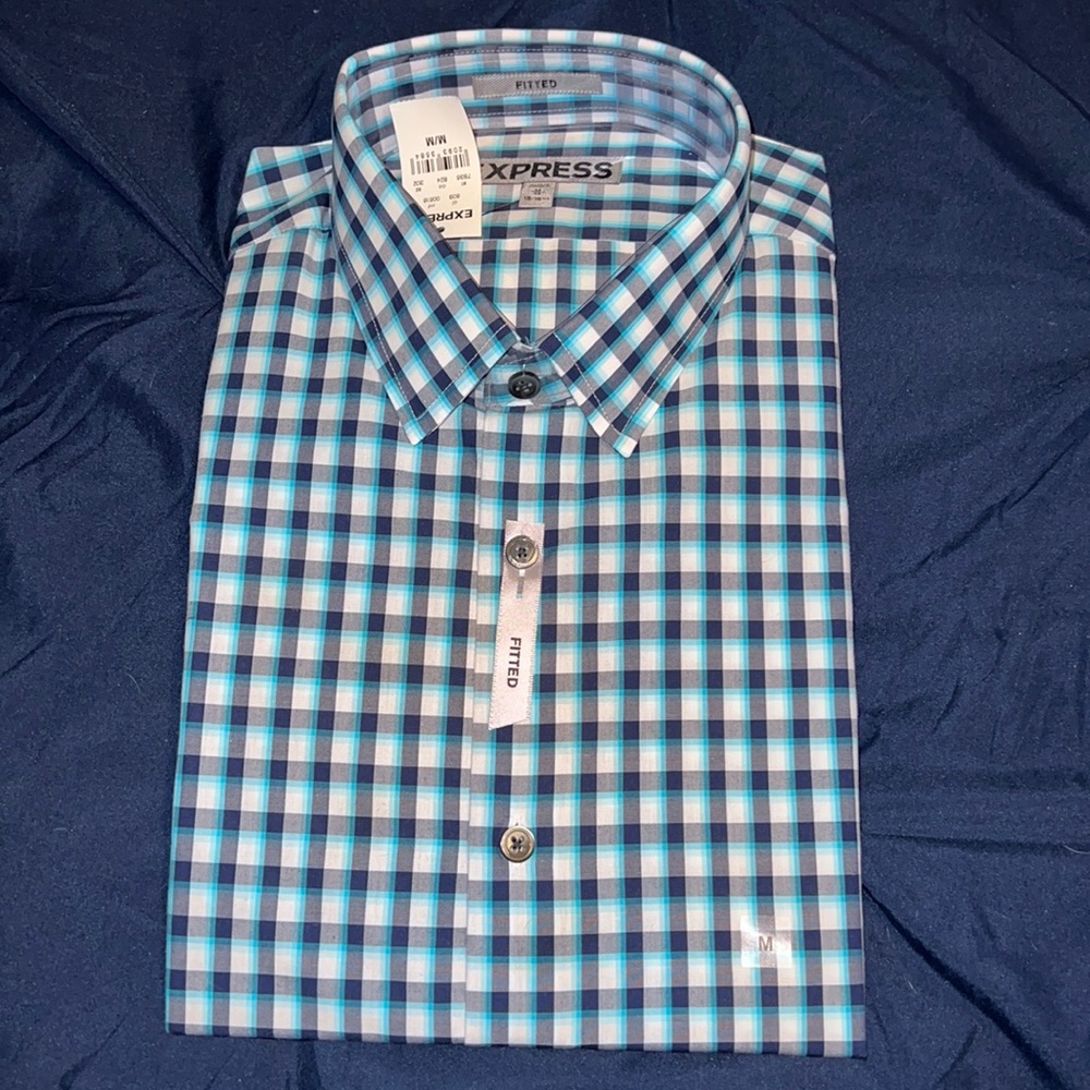 Express mens long sleeve dress shirt